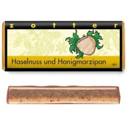 Ciocolata cu Alune si Marzipan Bio si Fair, Zotter Schocolade, 70 g