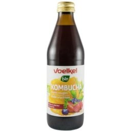 Kombucha cu Zmeura si Capsuni, Voelkel, Bio, 330 ml