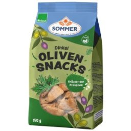 Snack din Faina de Gau Spelta cu Masline si Ierburi de Provence, Sommer, Bio, 150 g
