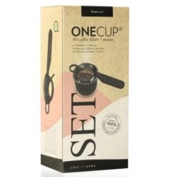 Filtre Naturfine pentru Cafea si Suport de Prindere Onecup, Riensch & Held, 60 Bucati