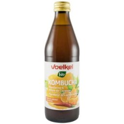 Kombucha cu Mandarine si Piper Cayene, Voelkel, Bio, 330 ml
