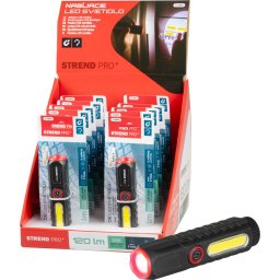 Lanterna reîncarcabila Strend Pro COB LED 120 lm, USB, 35x35x132 mm