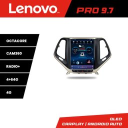 Navigatie Tesla Jeep Cherokee 2016-2020, 8 Core, 4GB+64GB, 4G, CarPlay