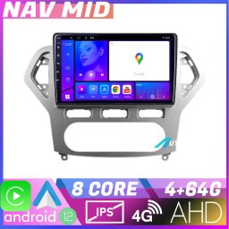 Navigatie Android Ford Mondeo 2006-2010, 4GB RAM, 64GB, CarPlay, 4G