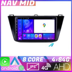 Navigatie Android VW Tiguan 2016 EDOTEC Lite 4GB+64GB, 720P, CarPlay