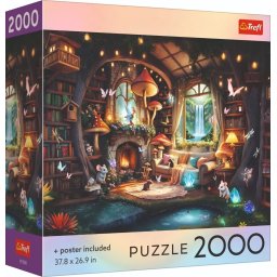 Puzzle Trefl 2000 piese Casuta din basm, cu poster inclus
