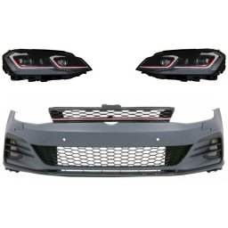 Bara fata VW Golf 7 2013-2017 cu faruri LED semnal dinamic 7.5 GTI Look