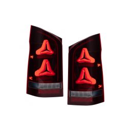 Stopuri LED Mercedes V-Class W447 2014-2024 cu semnal dinamic, rosu fumuriu