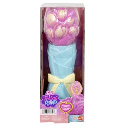 Set papusa Barbie Petal Pop Lalea Roz cu accesorii surpriza