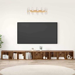 Set comoda TV 3 pcs Lemn Vechi 37 x 35 x 107 cm Lemn compozit GartenMobel Dekor
