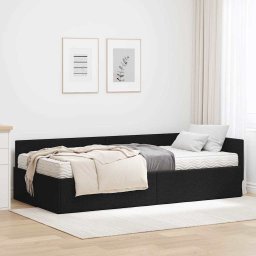 Cadru de pat coltar cu saltea Altele 2 pcs Verde tesatura GartenMobel Dekor