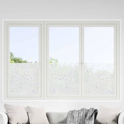 Folie statica pentru ferestre Model flori 45 x 500 cm PVC GartenMobel Dekor