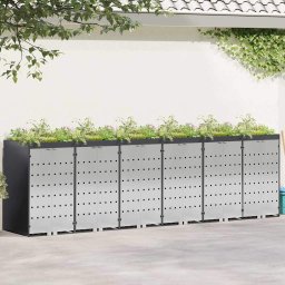 Depozitare pentru 3 pubele Wheelie 340 x 77.5 x 115.5 cm Otel GartenMobel Dekor