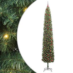 Brad de Craciun artificial Verde 300 cm PVC si otel si plastic GartenMobel Dekor