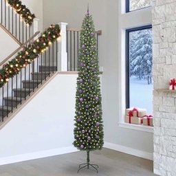 Brad de Craciun artificial Verde 300 cm PVC si otel si plastic GartenMobel Dekor
