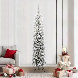 Brad de Craciun artificial Verde 210 cm PVC si otel si plastic GartenMobel Dekor