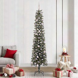Brad de Craciun artificial Verde 240 cm PVC si Plastic si Otel GartenMobel Dekor