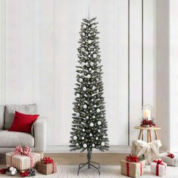 Brad de Craciun artificial Verde 240 cm PVC si Plastic si Otel GartenMobel Dekor