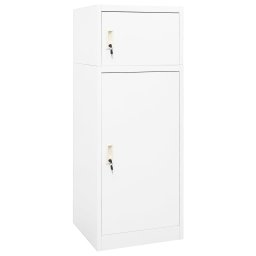 Dulap pentru sa, alb, 53x53x140 cm, otel GartenMobel Dekor