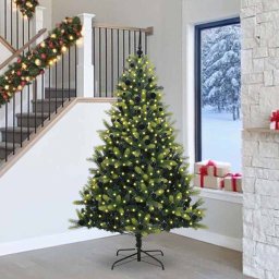 Brad de Craciun artificial cu ramuri articulare 300 LEDs 240 cm GartenMobel Dekor