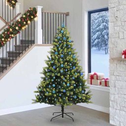 Brad de Craciun artificial cu ramuri articulare 300 LEDs 240 cm GartenMobel Dekor