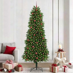 Brad de Craciun cu 300 LED cu suport Verde 240 cm PE GartenMobel Dekor