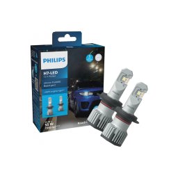 Set 2 becuri LED H4 Philips Ultinon Pro6000 Boost 12V 18W 5800K
