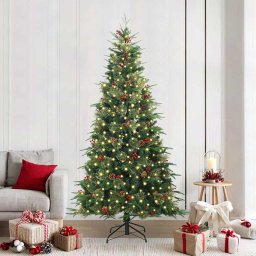 Brad de Craciun artificial cu ramuri articulare Verde 240 cm GartenMobel Dekor