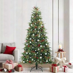 Brad de Craciun artificial cu ramuri articulare Verde 240 cm GartenMobel Dekor