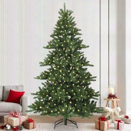 Brad de Craciun artificial cu ramuri articulare Verde 240 cm GartenMobel Dekor