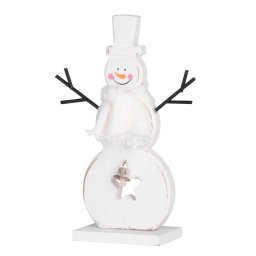 Decoratiune de Craciun om de zapada alb MagicHome, set 2 bucati, 10x20 cm