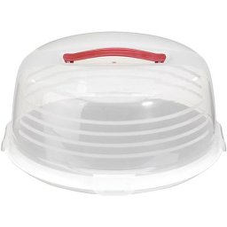 Cutie pentru tort Curver Vintage cu capac si maner, 34,7x34,7x15,2 cm