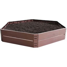 Strat inaltat de gradina Strend Pro 132x25 cm, 250 litri, PP, 6 piese