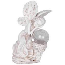 Decoratiune solara de gradina Strend Pro Gecco, zana cu LED, 15x12x22 cm