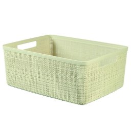 Cos de depozitare Curver Jute M 12L crem, 36 x 28 x 15 cm