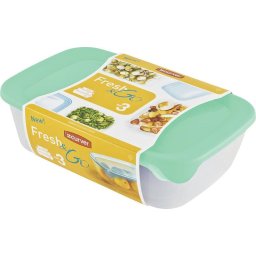 Set 3 caserole alimentare Curver Fresh&Go 500/1000/2000 ml, yucca
