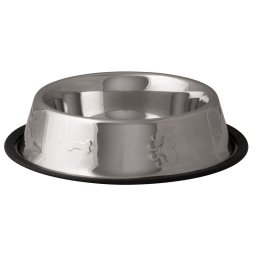 Bol din inox pentru caini MagicHome PET, 23 cm, 900 ml, antiderapant