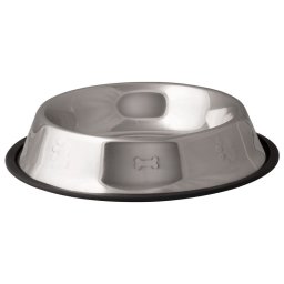 Bol din inox pentru caini MagicHome PET, 1500 ml, 29 cm, antiderapant