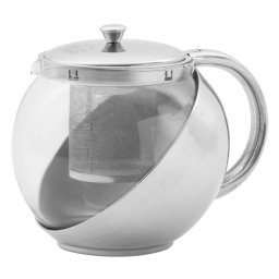 Ceainic din sticla MagicHome TP108 cu infuzor inox, 1100 ml