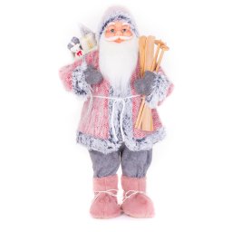 Decoratiune de Craciun Mos Craciun MagicHome, textila, 46 cm