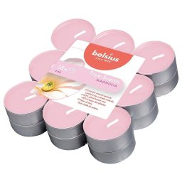 Lumanari parfumate tip tea light Bolsius True Scents Magnolia, 18 bucati