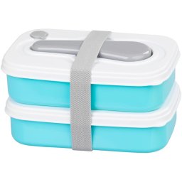 Caserola alimentara MagicHome cu 2 niveluri, tacam inclus, 2x1000 ml