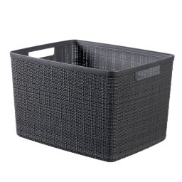 Cos de depozitare Curver Jute L, 20 l, gri închis, 28x36x23 cm