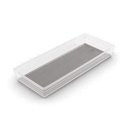 Organizator pentru sertar Curver SISTEMO 8, transparent/gri, 15x37,5x5 cm