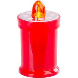 Candela LED pentru mormant MagicHome rosie, 11 cm, cu baterii incluse