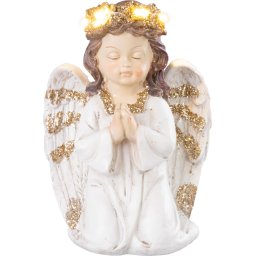 Decor inger in rugaciune cu LED pentru mormant, 15,5 cm, MagicHome