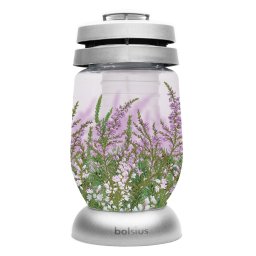 Candela funerara Bolsius Heather din sticla, 36 h, 24 cm