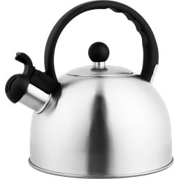 Ceainic din inox cu fluier MagicHome, 2,5 L, pentru toate tipurile de plite