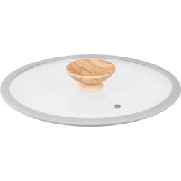 Capac din sticla MagicHome Harmony 24 cm cu margine din silicon