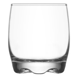 Set 6 pahare pentru whisky LAV Adora din sticla, 290 ml